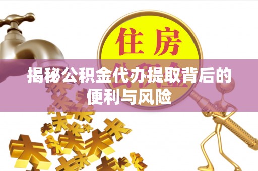 花山揭秘公积金代办提取背后的便利与风险